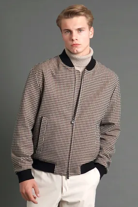 BOSS Checked Recycled Polyester Jacket C-Hanry  