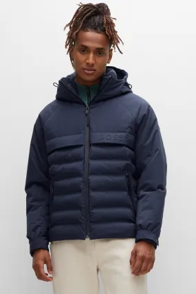 BOSS Hooded Technical Fabric Jacket Calpau  