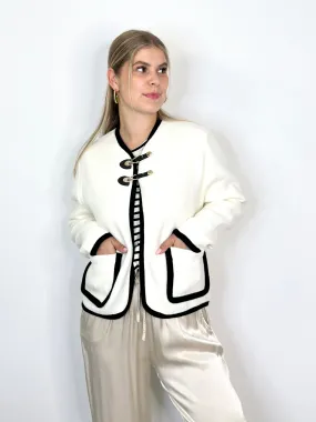 Cardigan CG24-00032 White Closure