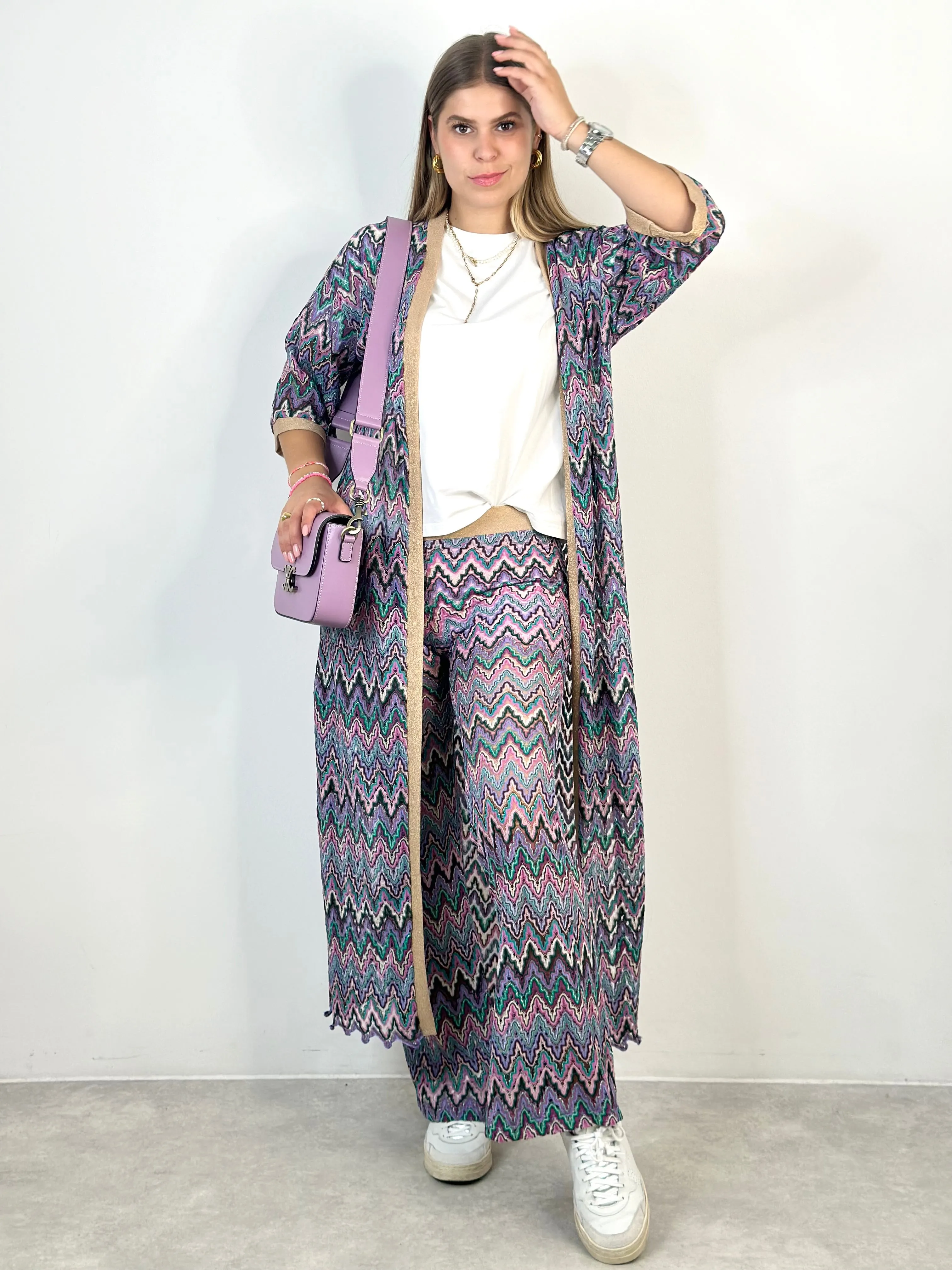 Cardigan LC24-00001 Purple