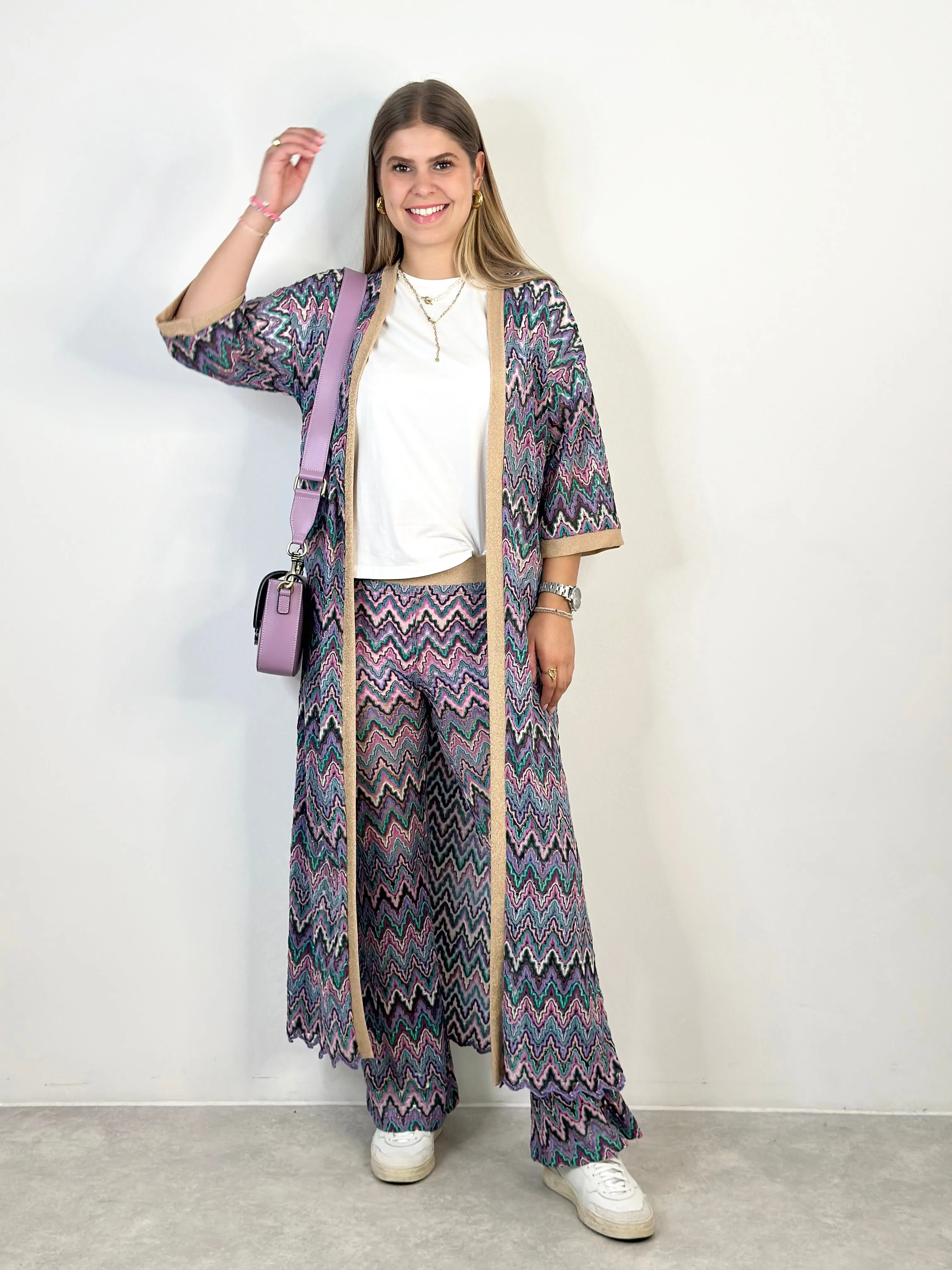 Cardigan LC24-00001 Purple