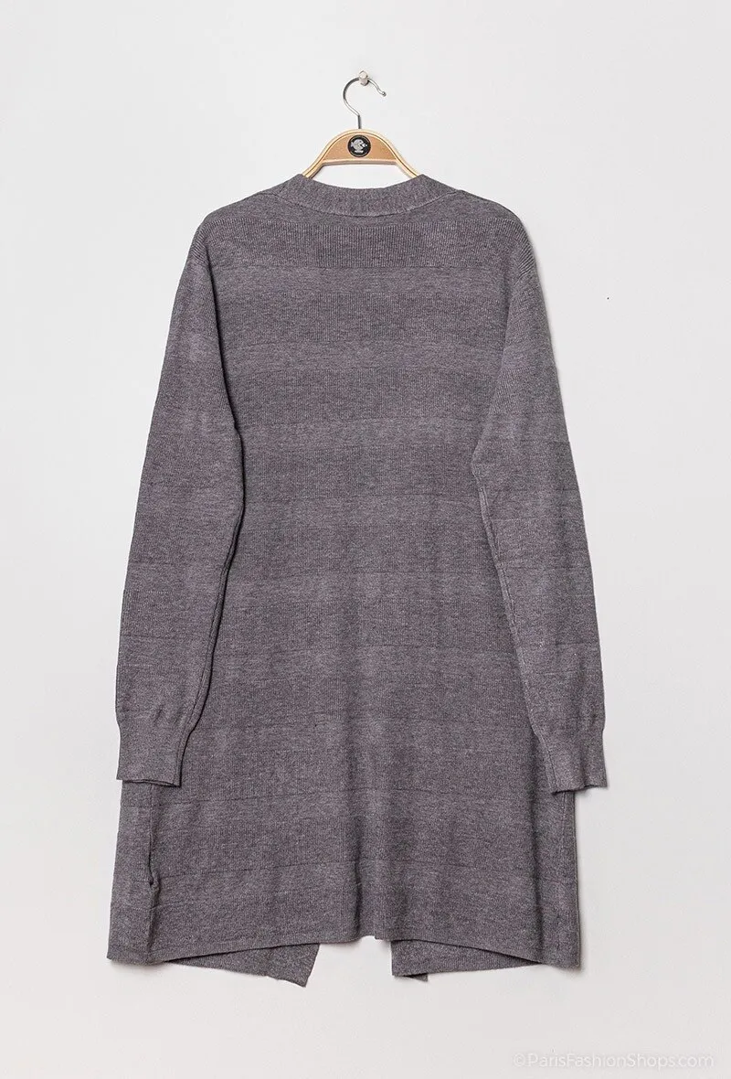 Cardigan with strass stripes