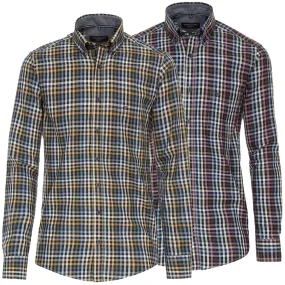 CASAMODA Herren Langarm Karo Hemd 444196200