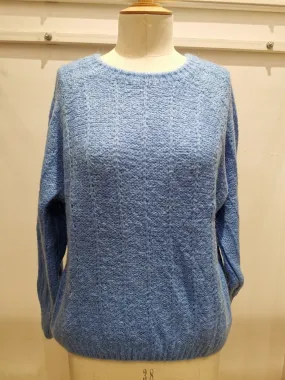 Durchbrochener Pullover mit Rundhalsausschnitt