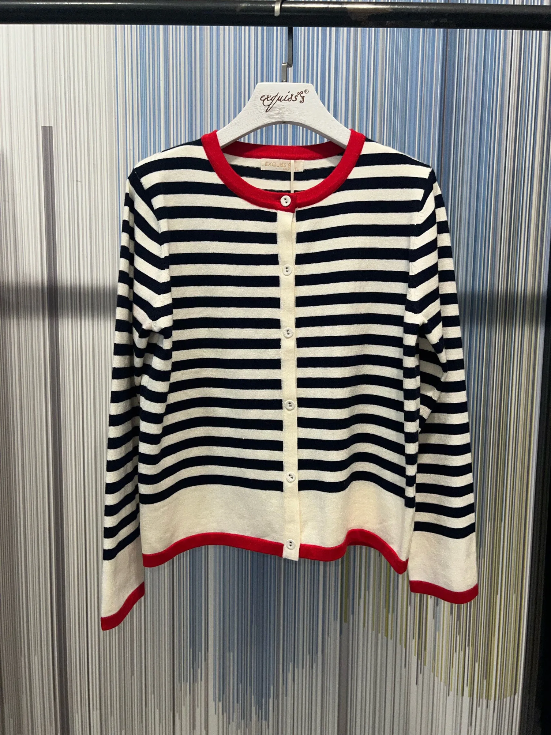 Gestreifter Cardigan