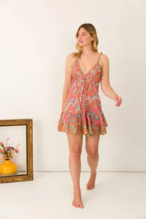 Kleid mit Trägern zum Binden mit Quasten