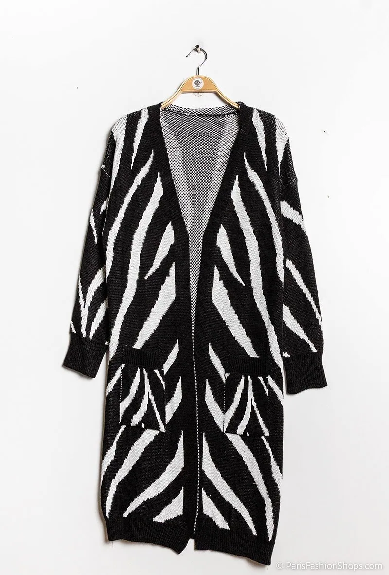 Langer Cardigan