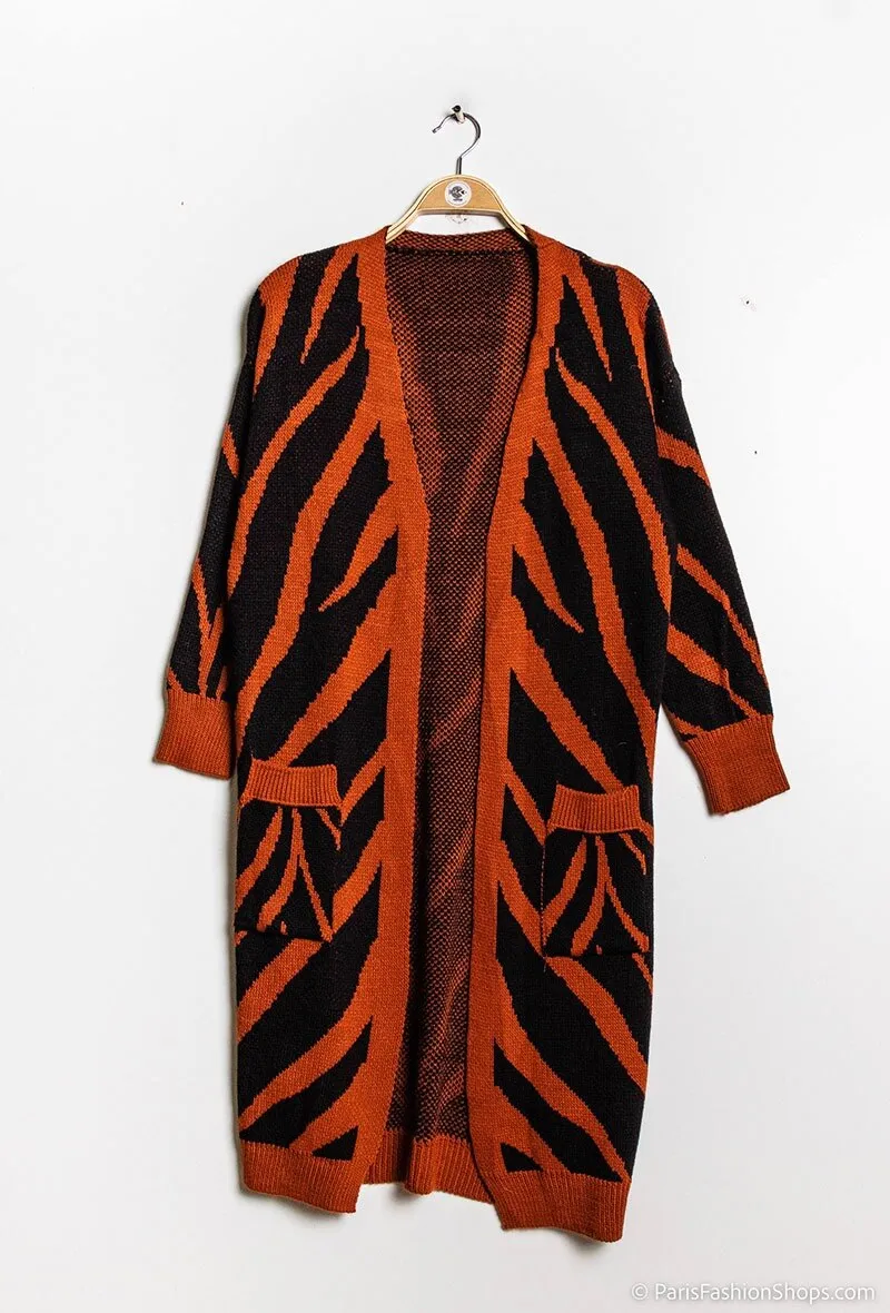 Langer Cardigan