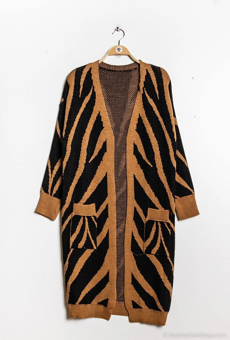 Langer Cardigan
