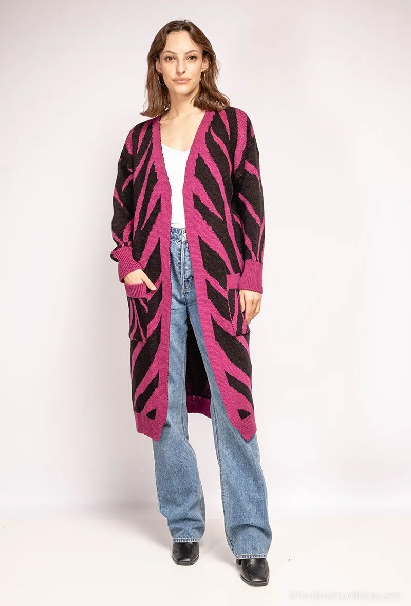 Langer Cardigan