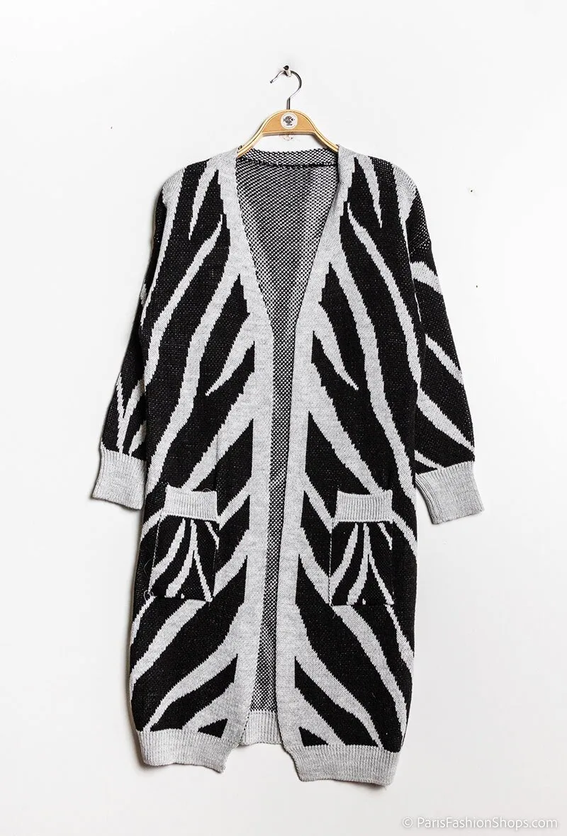 Langer Cardigan