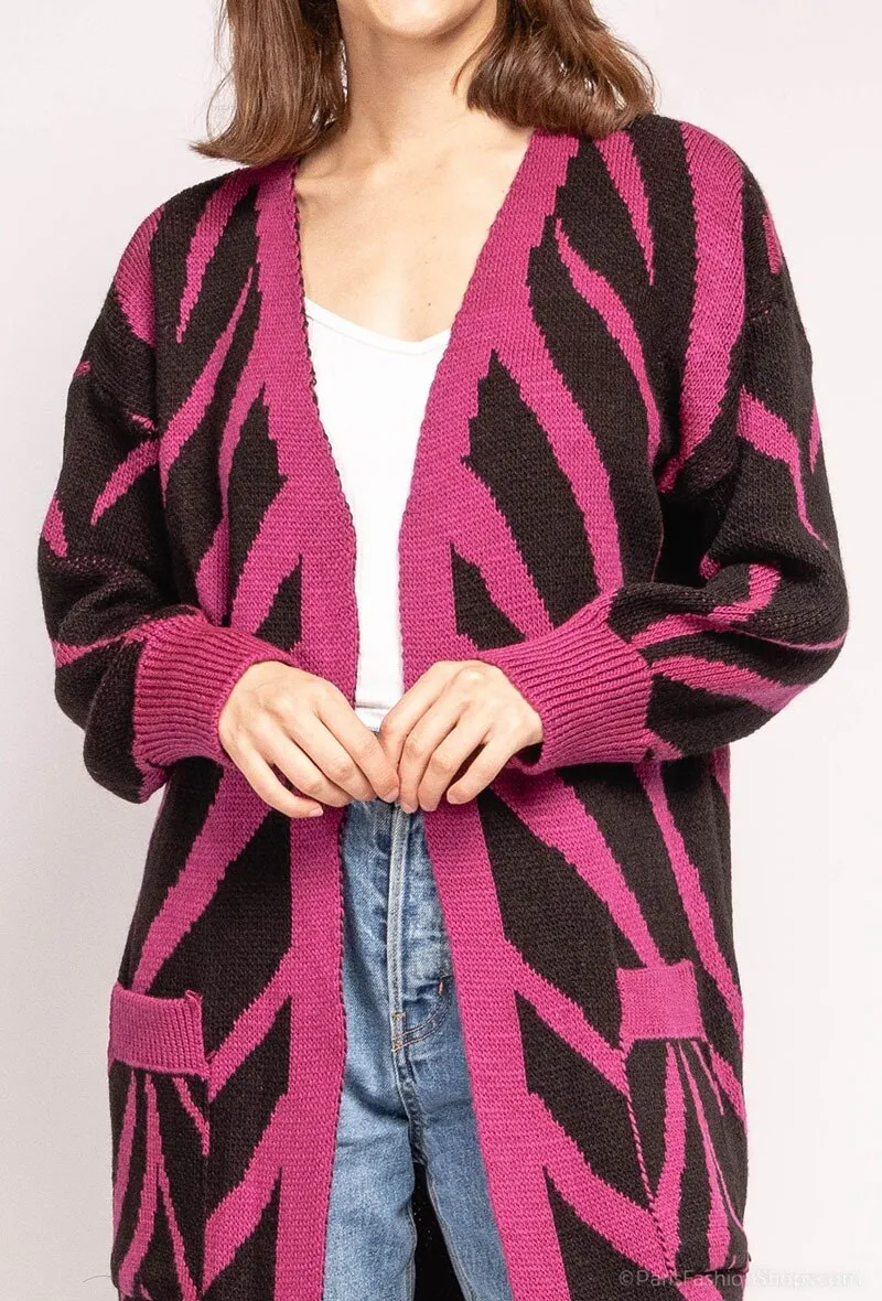 Langer Cardigan