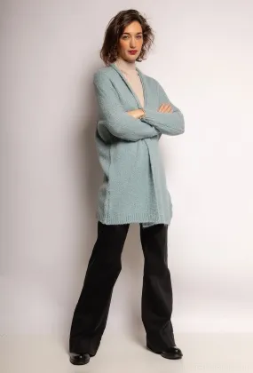 Long cardigan with star pattern