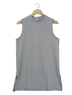 Miss Selfridge Tunikabluse weiß-schwarz Streifenmuster Casual-Look