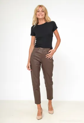 Mom-Hose aus Kunstleder