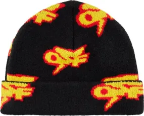   Off-White  Off Thunder Logo Beanie schwarz