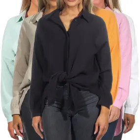 Only Damen Oversize Musselin-Hemd ONLThyra