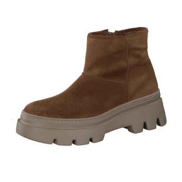 Paul Green Damen Boot Leder Reißverschluss TOFFEE SUPER SOFT 8113-006