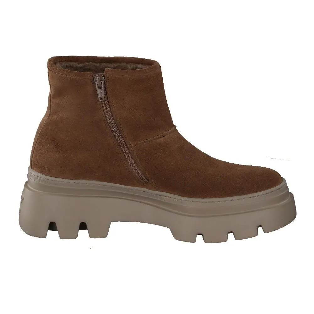 Paul Green Damen Boot Leder Reißverschluss TOFFEE SUPER SOFT 8113-006