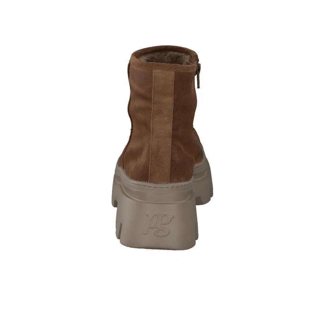 Paul Green Damen Boot Leder Reißverschluss TOFFEE SUPER SOFT 8113-006