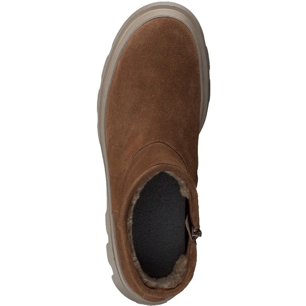 Paul Green Damen Boot Leder Reißverschluss TOFFEE SUPER SOFT 8113-006