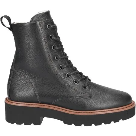 Paul Green Schnürbootie mit Warmfutter Reißverschluss schwarz S22 9605-022