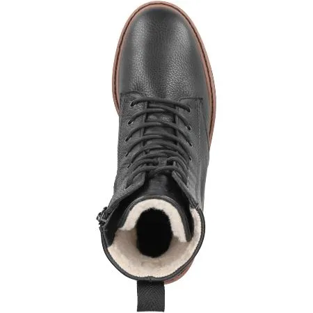 Paul Green Schnürbootie mit Warmfutter Reißverschluss schwarz S22 9605-022