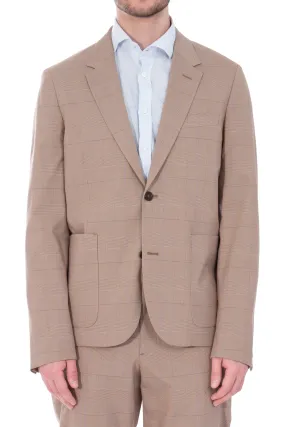 PAUL SMITH Checked Modal & Cotton Stretch Jacket  
