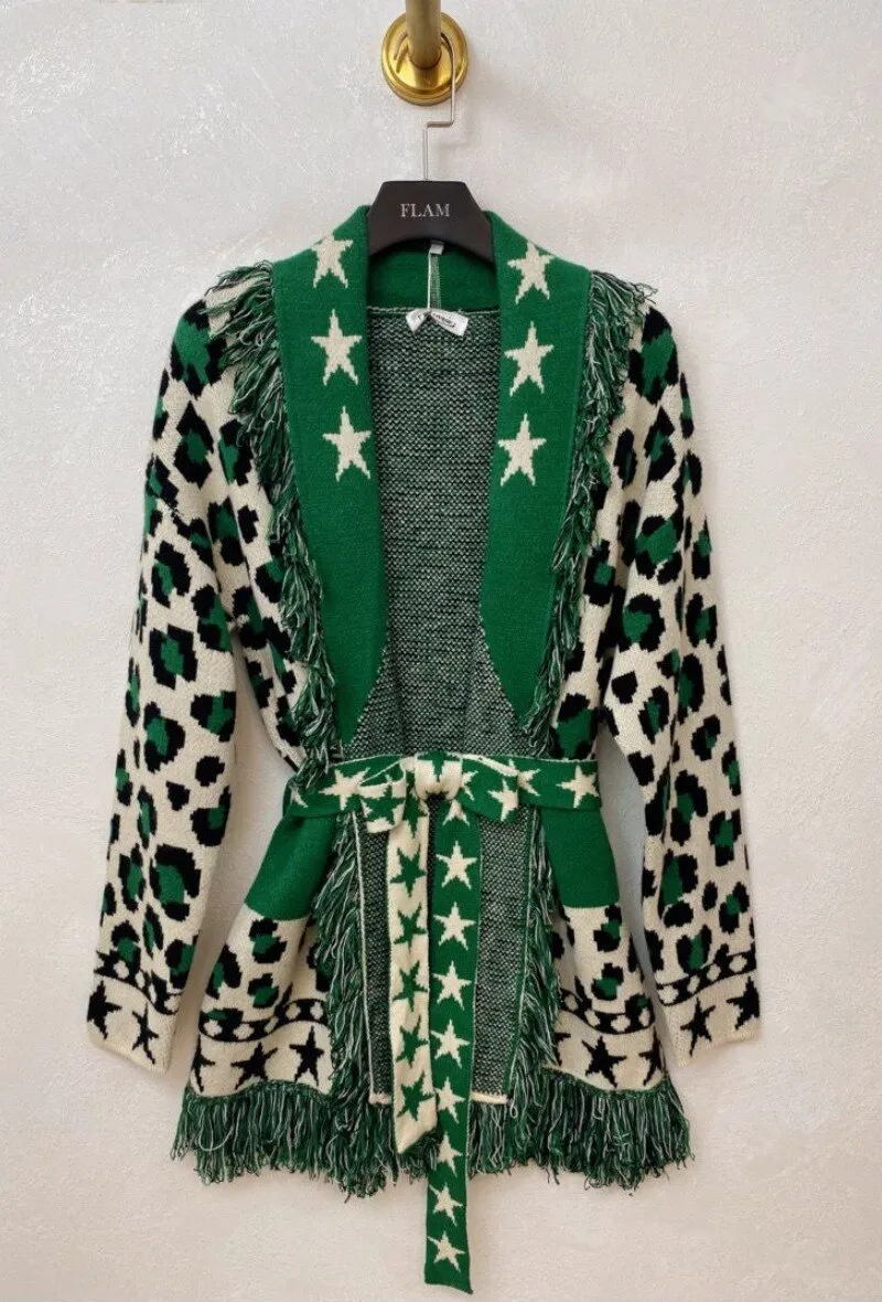 Printed cardigan
