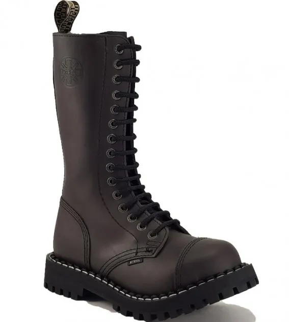 Steel Stiefel 15 Loch Braun | STEEL Shoes&Boots