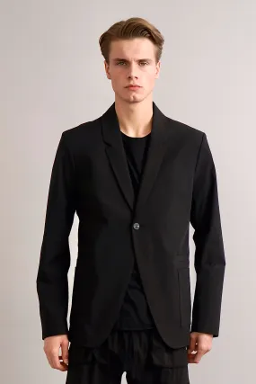 THOM KROM One Button Nylon Stretch Jacket  