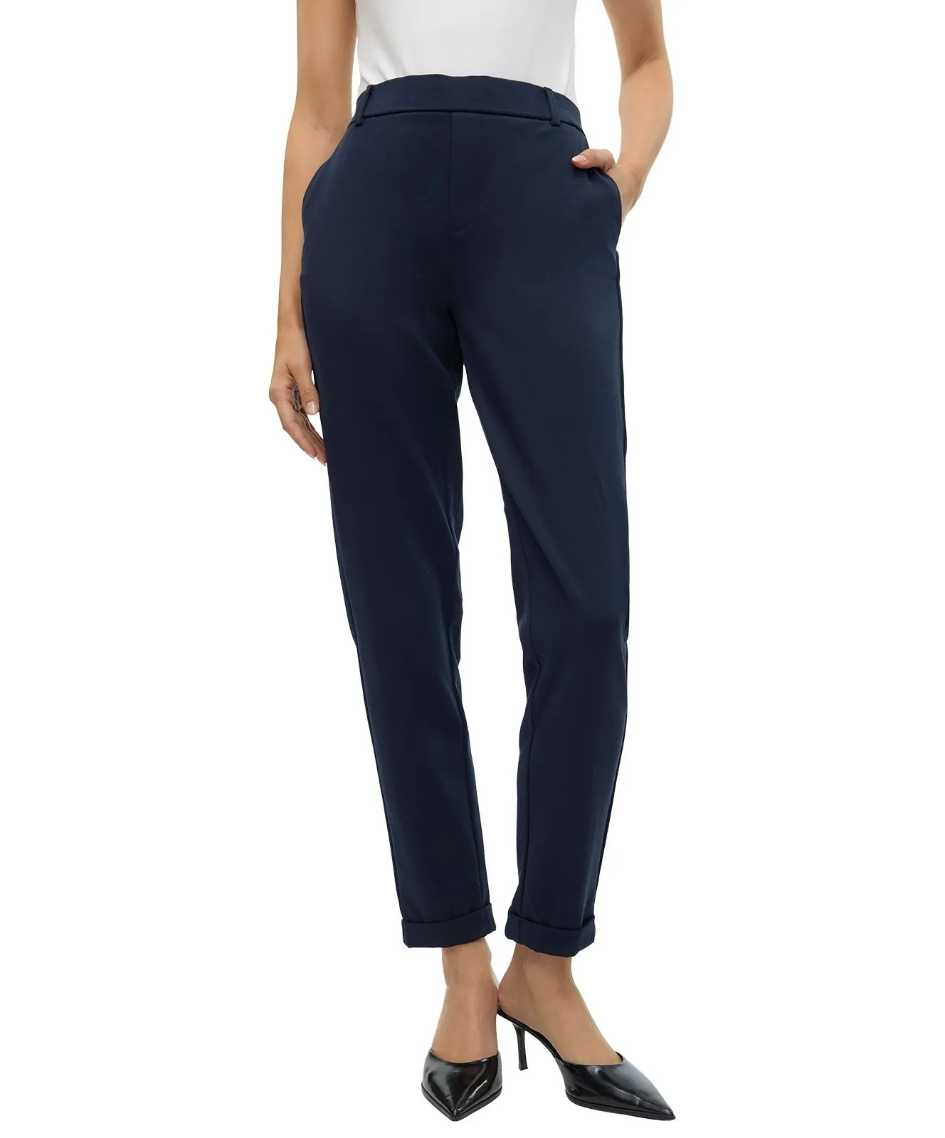Vero Moda Hose Maya in dunkelblau mit normaler Taille