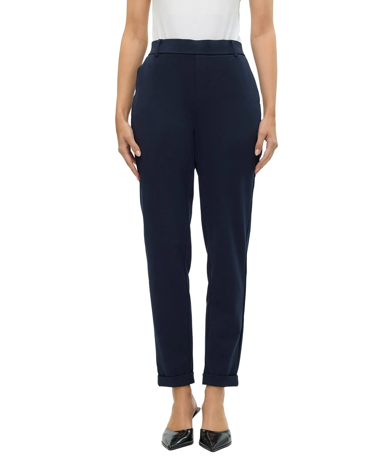 Vero Moda Hose Maya in dunkelblau mit normaler Taille