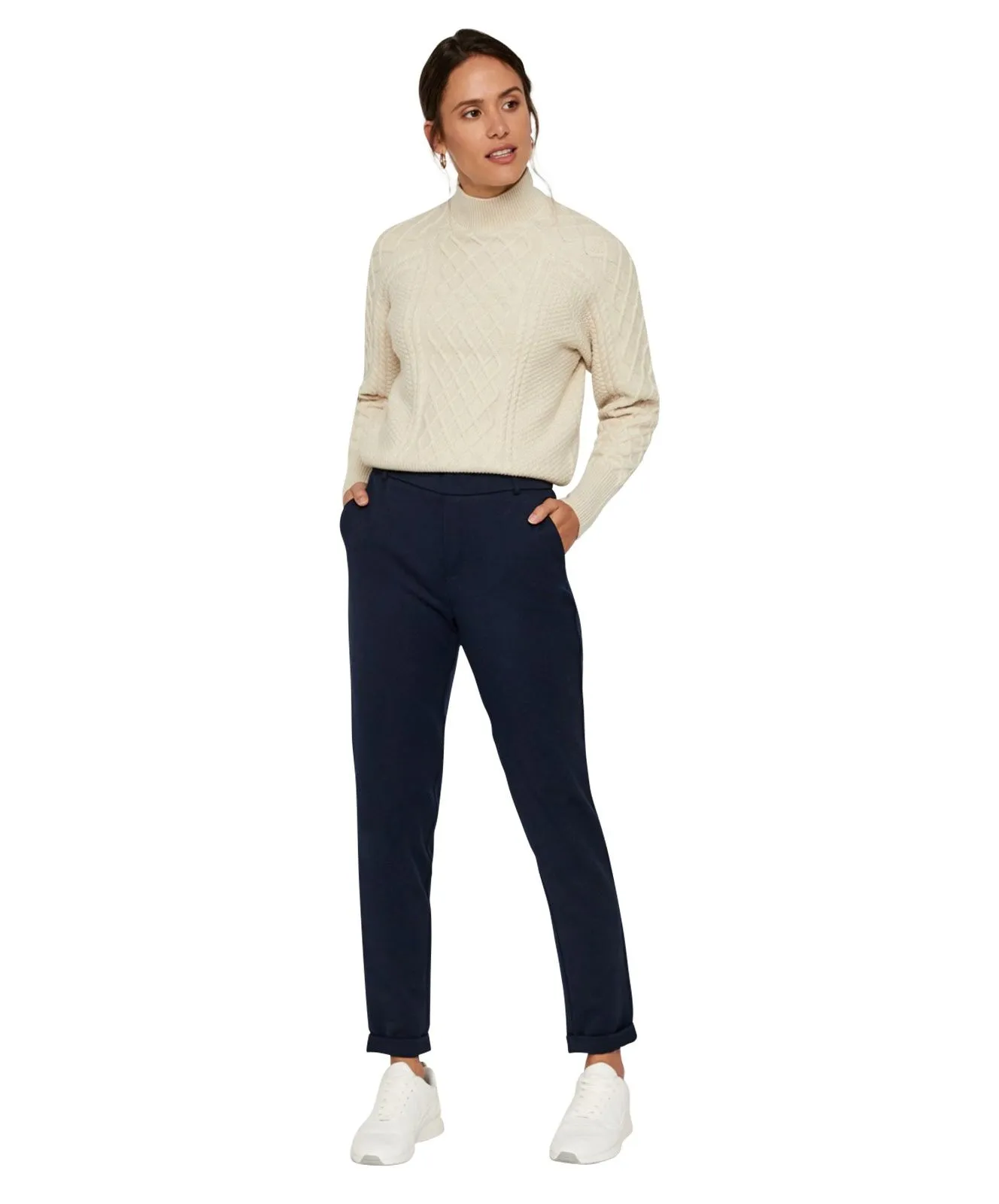 Vero Moda Hose Maya in dunkelblau mit normaler Taille