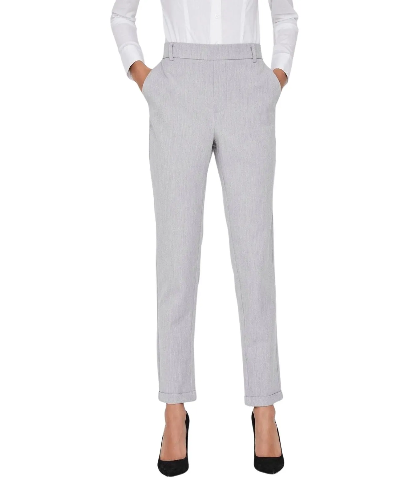 Vero Moda Hose Maya mit normaler Taille in grau