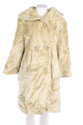 VINTAGE - Fake Fur-Mantel - L