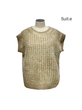 Ärmelloser Pullover aus weichem Mohair